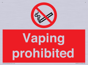 Vaping prohibited